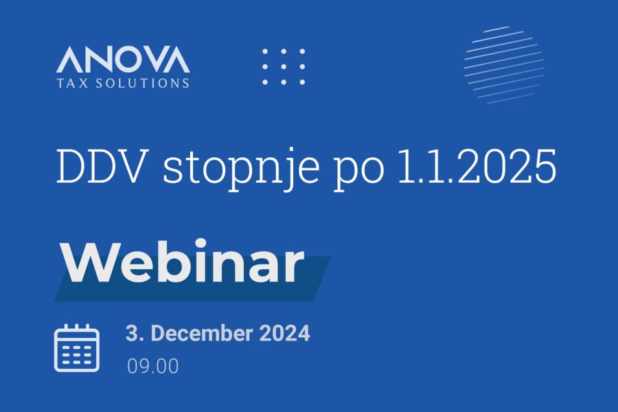 DDV stopnje po 1.1.2025