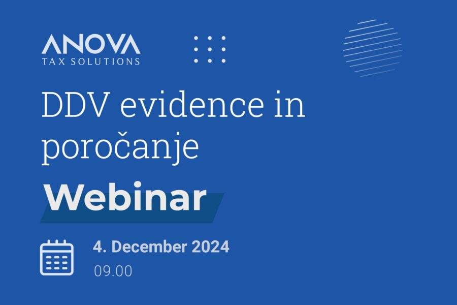 DDV evidence in poročanje