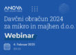 Davčni obračun 2024 za mikro in majhen d.o.o.